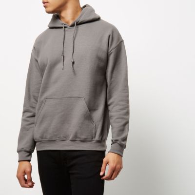Dark grey casual hoodie